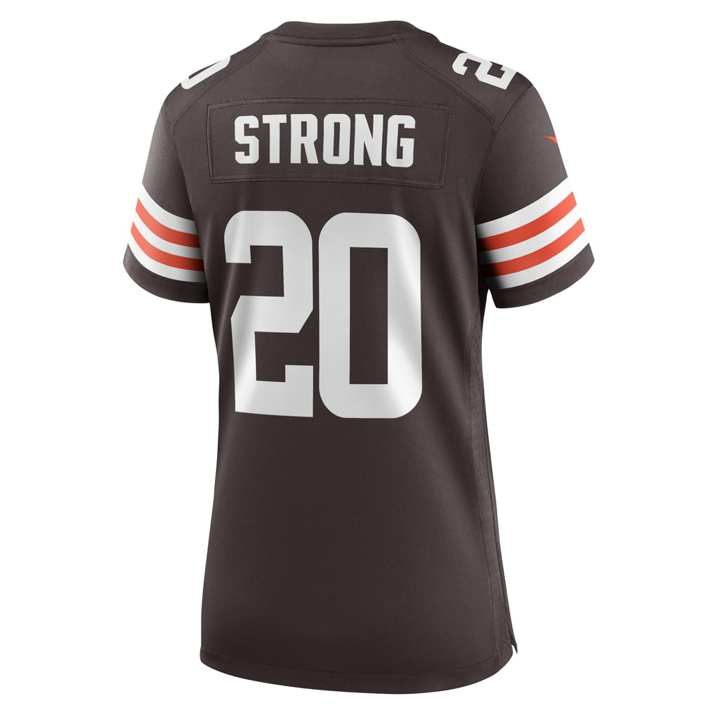 Women's Cleveland Browns Pierre Strong Jr. Nike Brown Team Game Jersey - Image 4