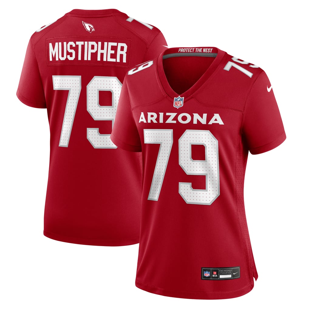 Women's Arizona Cardinals PJ Mustipher Nike  Cardinal Team Game Jersey - Image 1