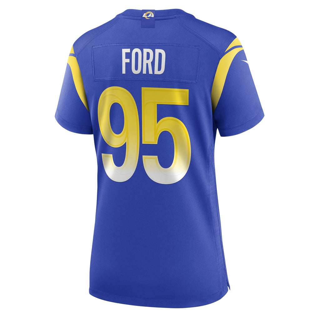 Women's Los Angeles Rams Poona Ford Nike  Royal Team Game Jersey - Image 4