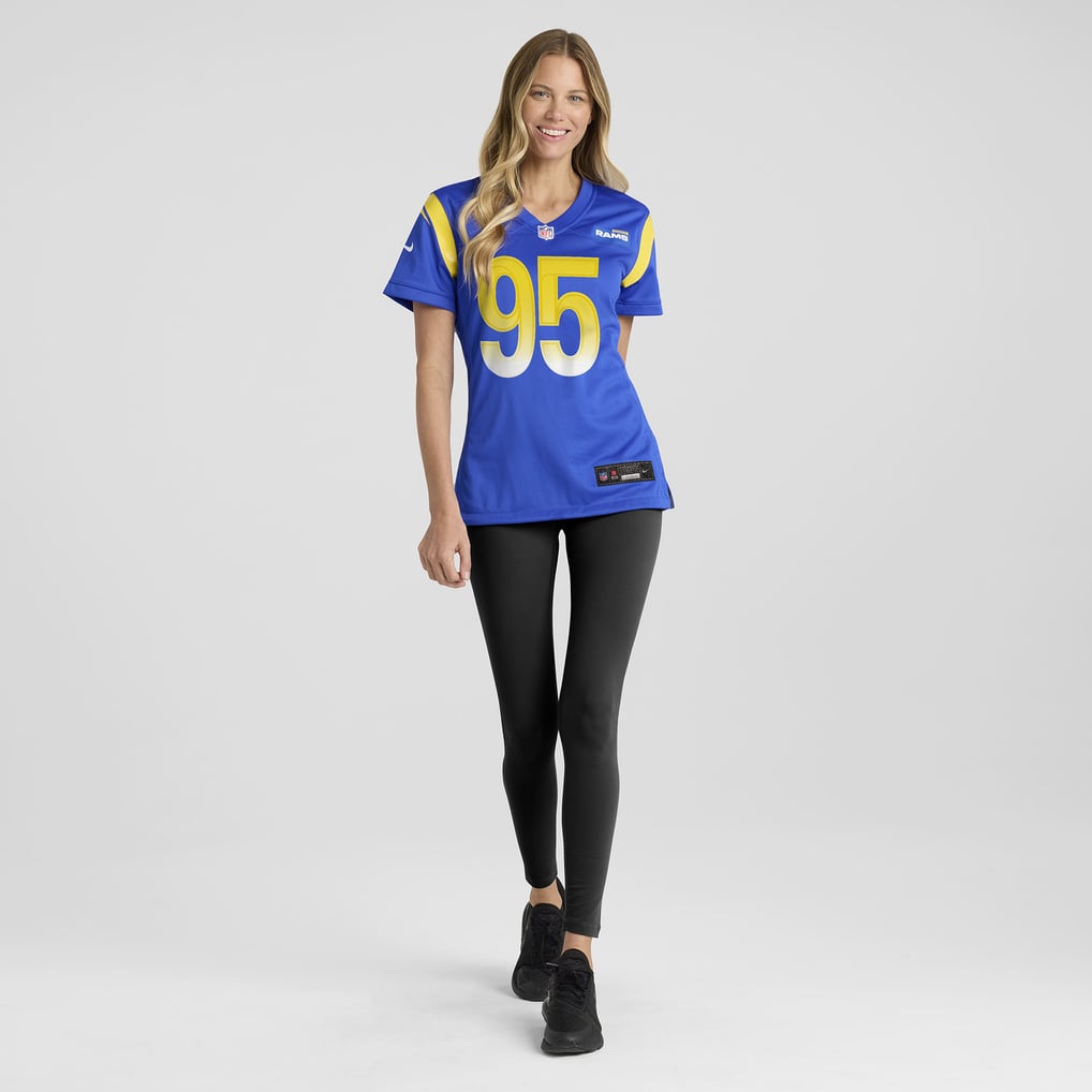 Women's Los Angeles Rams Poona Ford Nike  Royal Team Game Jersey - Image 5