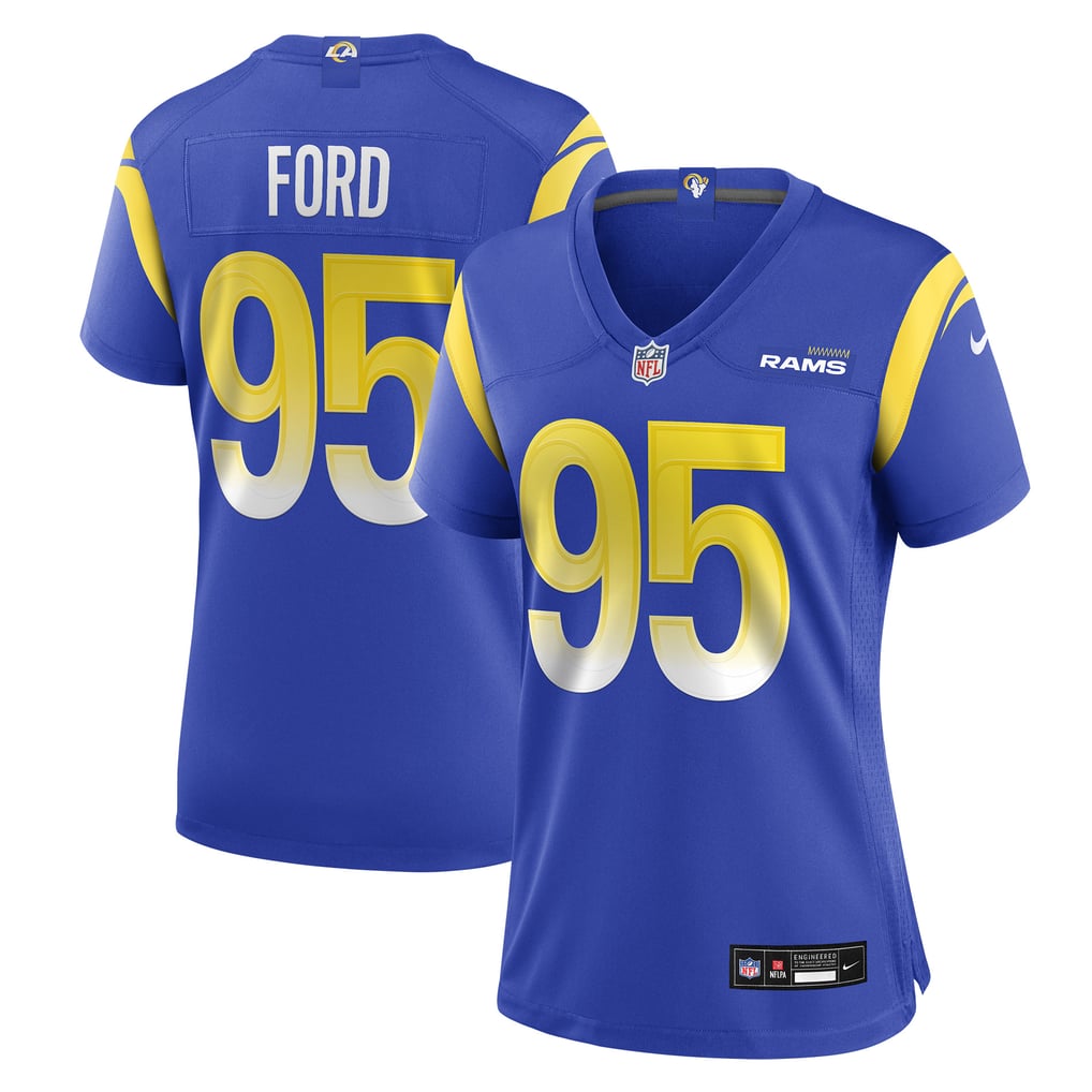 Women's Los Angeles Rams Poona Ford Nike  Royal Team Game Jersey - Image 1
