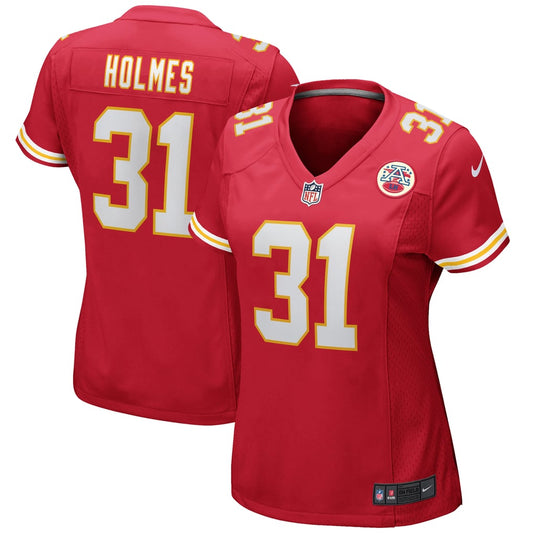 Women's Kansas City Chiefs Priest Holmes Nike Red Game Retired Player Jersey - Image 1