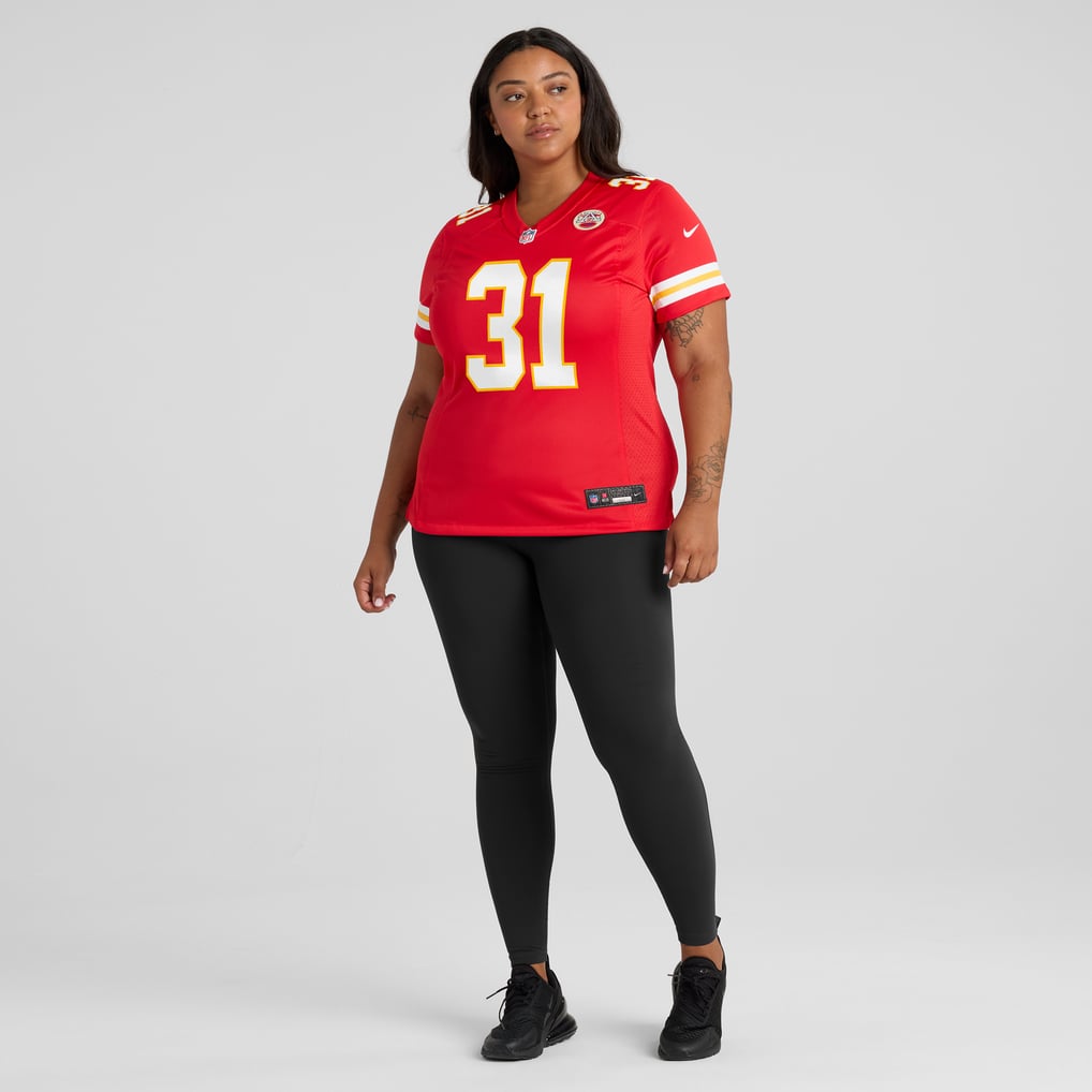 Women's Kansas City Chiefs Priest Holmes Nike Red Game Retired Player Jersey - Image 7