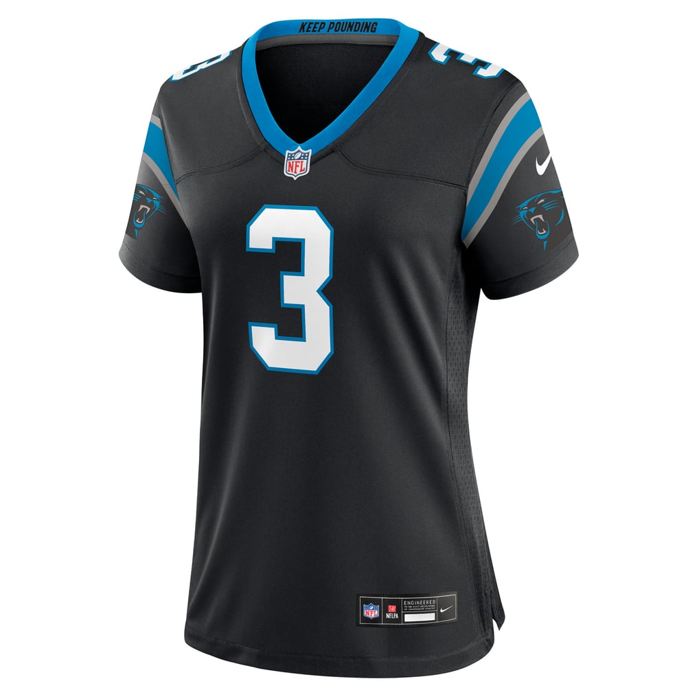 Women's Carolina Panthers Princely Umanmielen Nike Black Team Game Jersey - Image 3