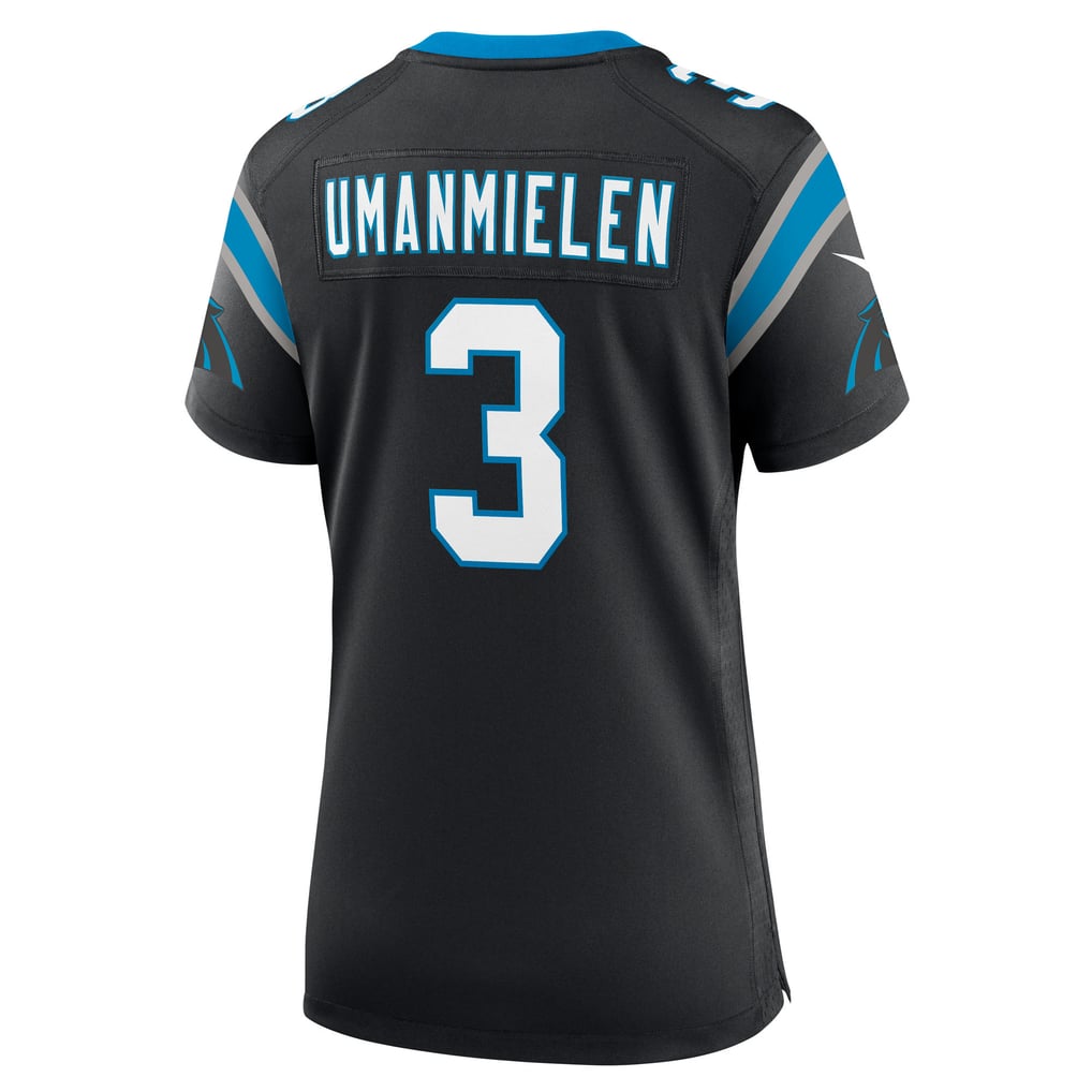 Women's Carolina Panthers Princely Umanmielen Nike Black Team Game Jersey - Image 4