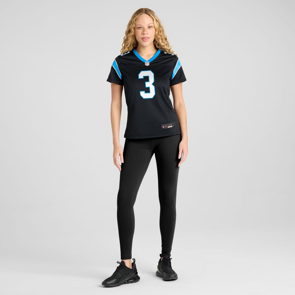 Women's Carolina Panthers Princely Umanmielen Nike Black Team Game Jersey - Image 5