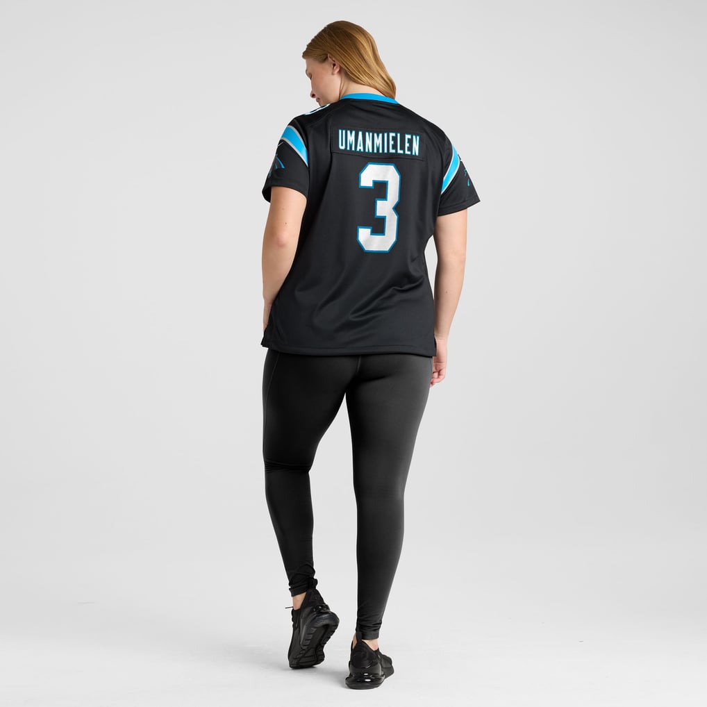 Women's Carolina Panthers Princely Umanmielen Nike Black Team Game Jersey - Image 8