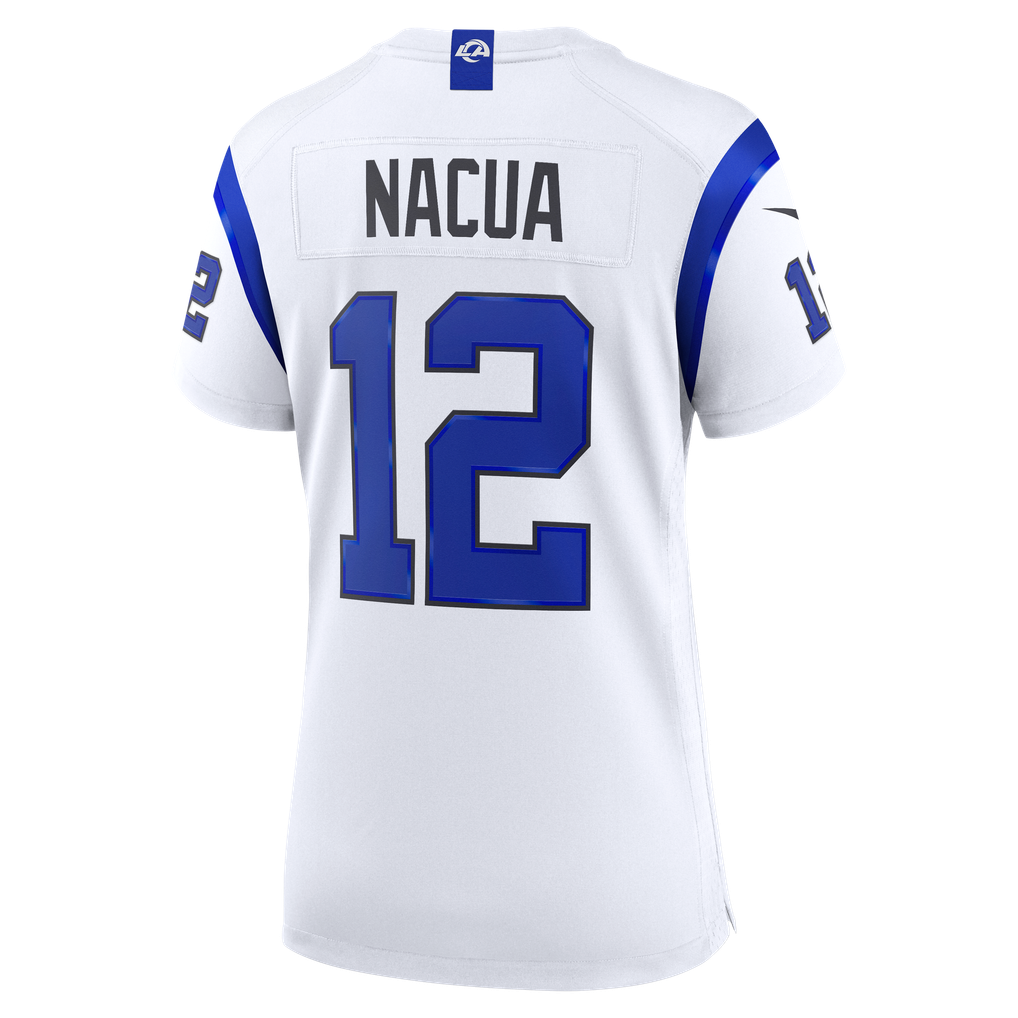 Women's Los Angeles Rams Puka Nacua Nike Fearsome White Game Jersey - Image 4