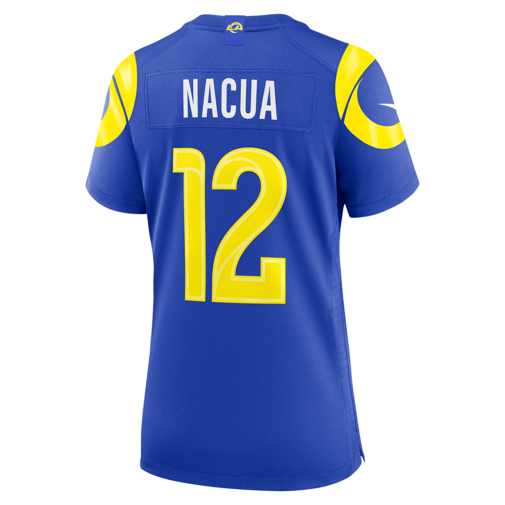 Women's Los Angeles Rams Puka Nacua Nike Royal Game Jersey - Image 4