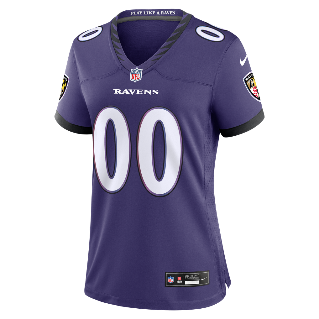 Women's Baltimore Ravens Nike Purple Custom Game Jersey