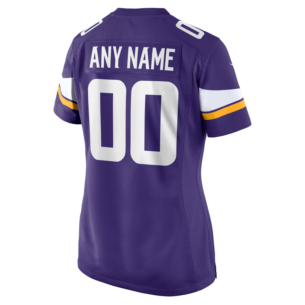 Women's Nike Purple Minnesota Vikings Custom Game Jersey - Image 4