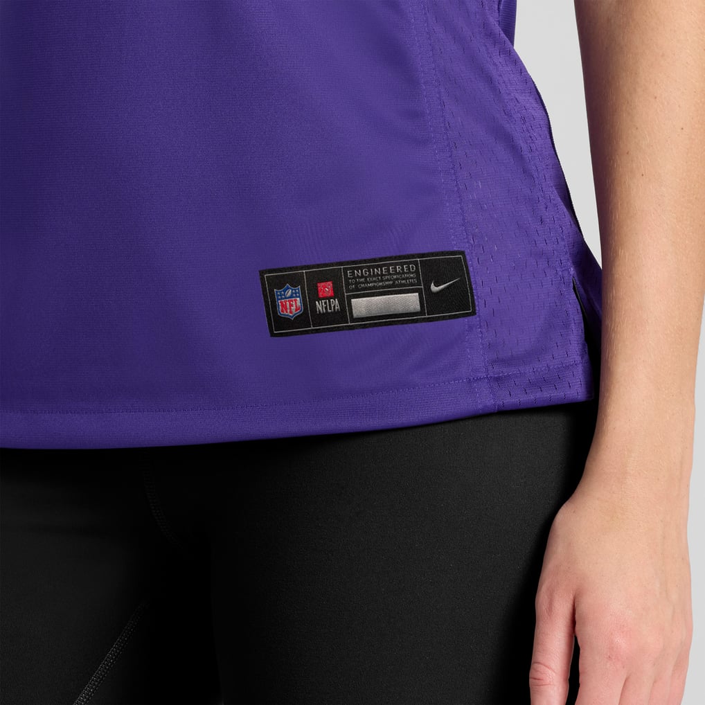 Women's Nike Purple Minnesota Vikings Custom Game Jersey - Image 10