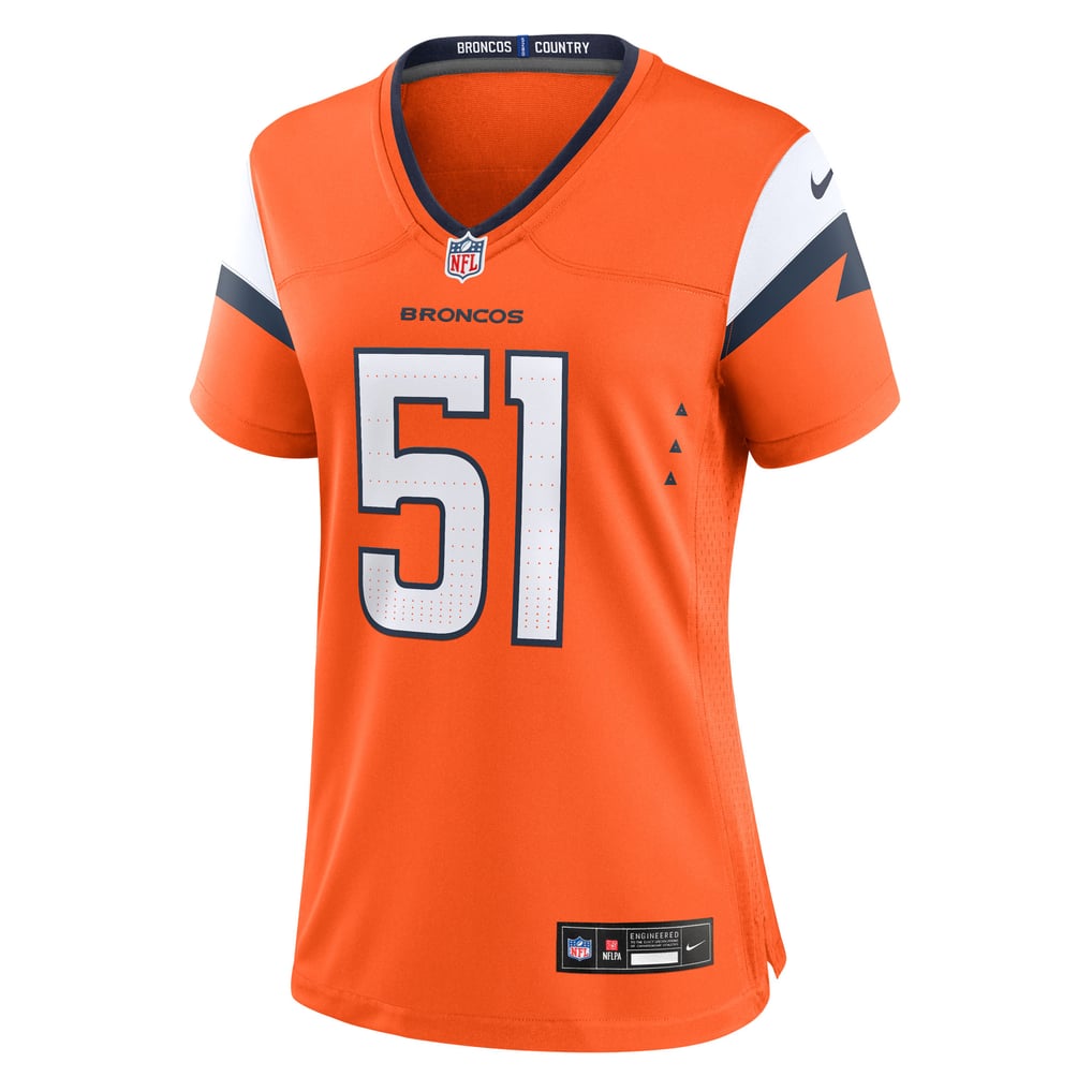 Women's Denver Broncos Que Robinson Nike  Orange Team Game Jersey - Image 3