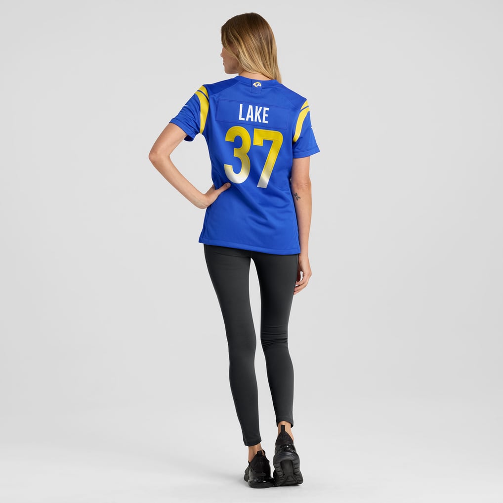 Women's Los Angeles Rams Quentin Lake Nike Royal Game Player Jersey - Image 6
