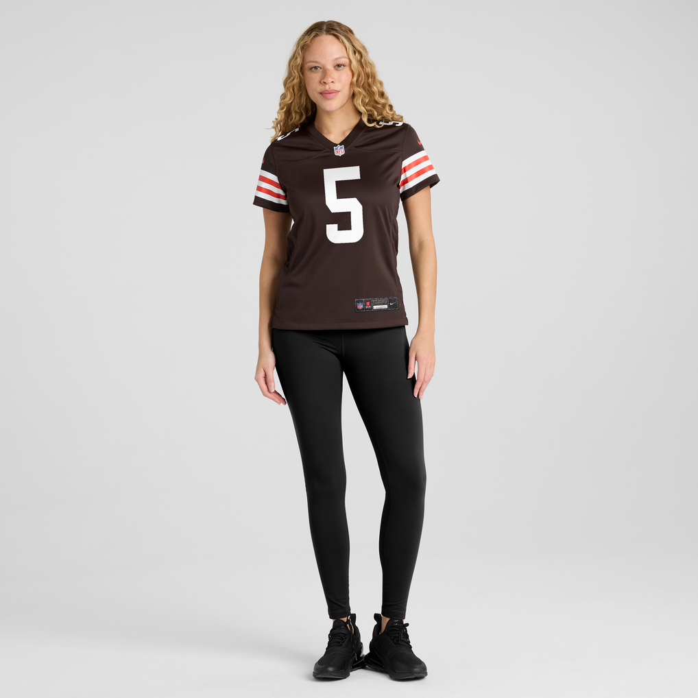Women's Cleveland Browns Quincy Williams Nike Brown Team Game Jersey - Image 5