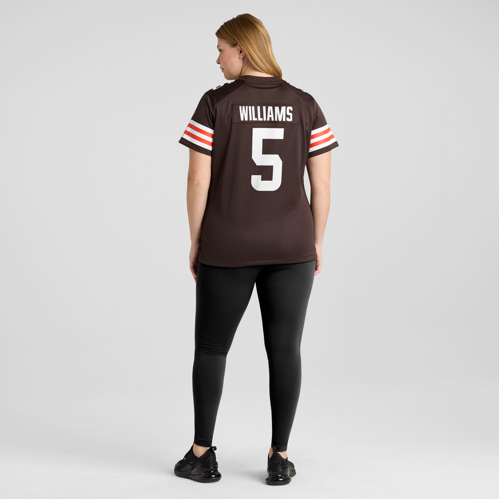 Women's Cleveland Browns Quincy Williams Nike Brown Team Game Jersey - Image 8