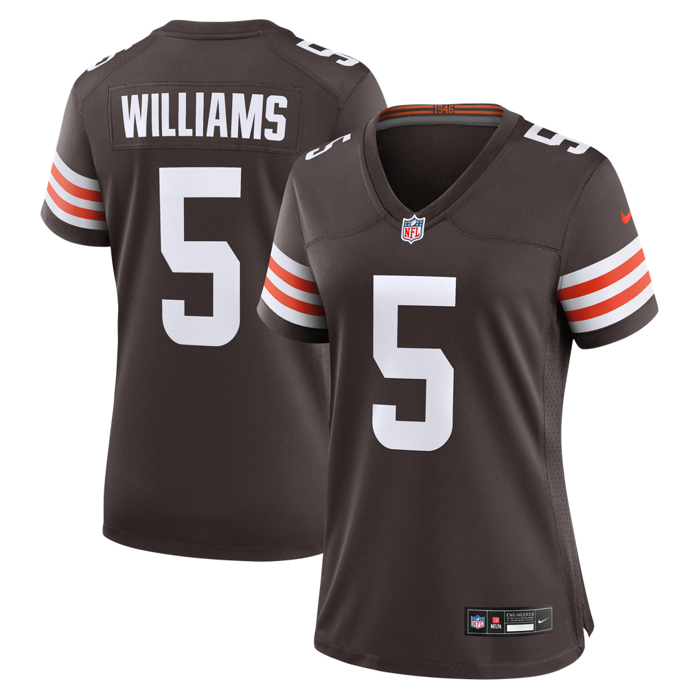 Women's Cleveland Browns Quincy Williams Nike Brown Team Game Jersey - Image 1