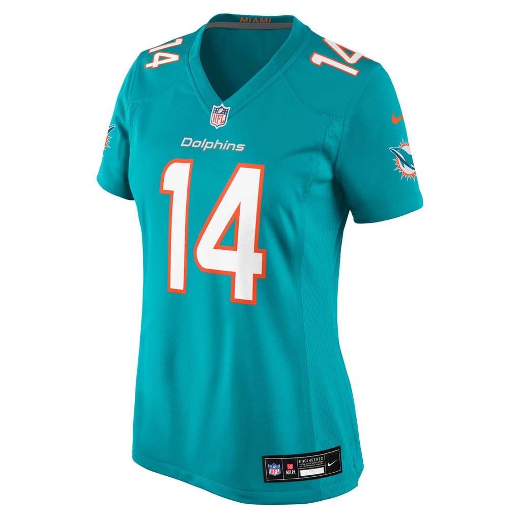 Women's Miami Dolphins Quinn Ewers Nike  Aqua Team Game Jersey - Image 3