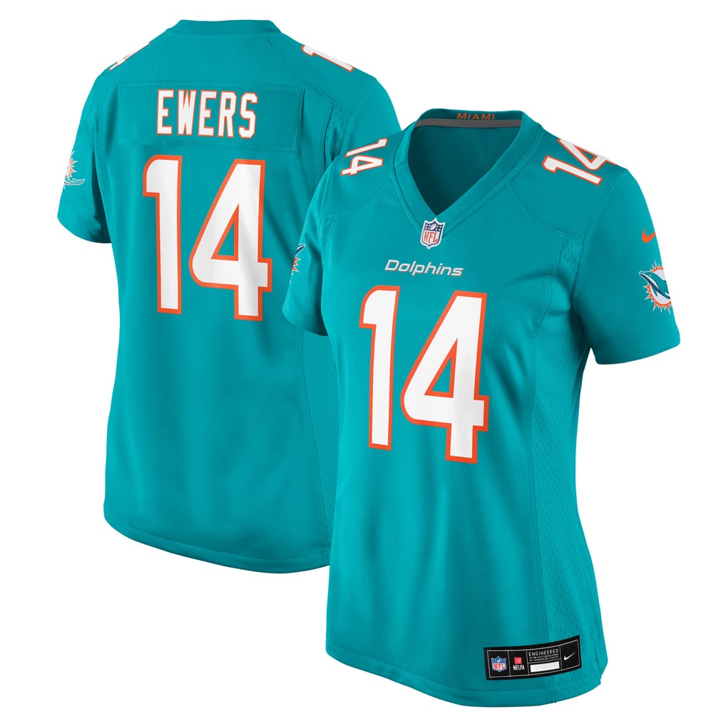 Women's Miami Dolphins Quinn Ewers Nike  Aqua Team Game Jersey - Image 1
