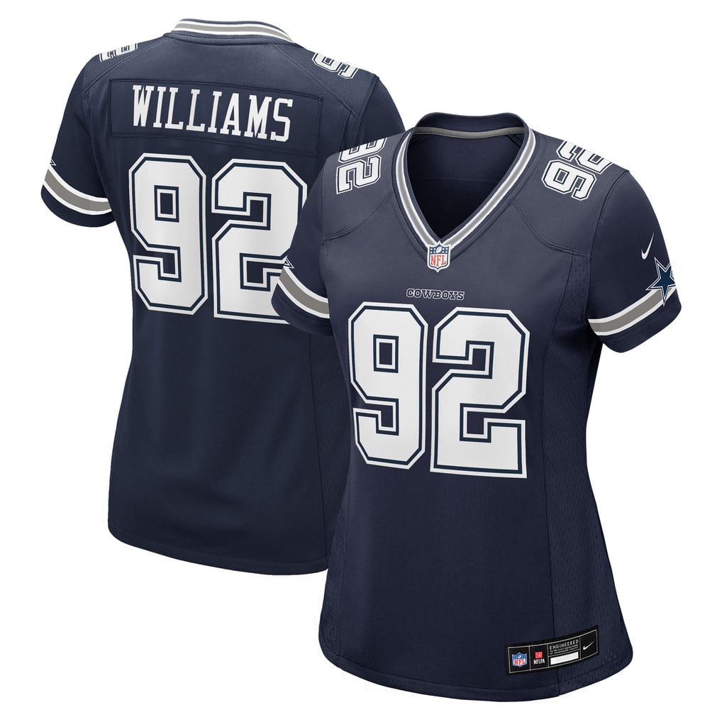 Women's Dallas Cowboys Quinnen Williams Nike Navy Team Game Jersey - Image 1