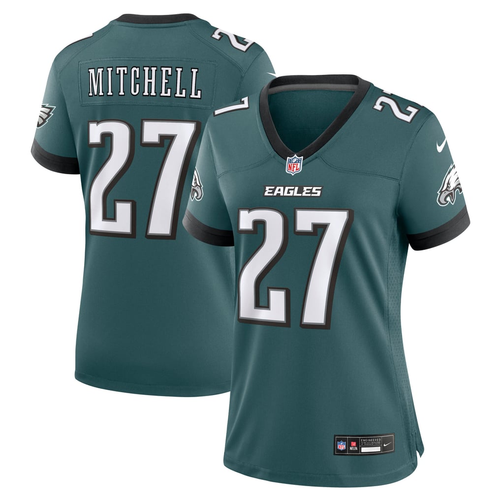 Women's Philadelphia Eagles Quinyon Mitchell Nike Midnight Green Team Game Jersey - Image 1