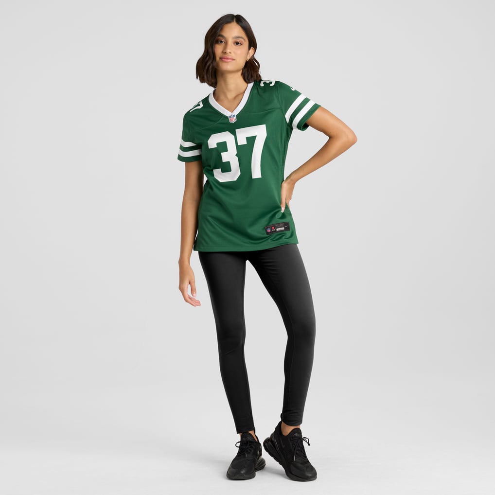 Women's New York Jets Qwan'tez Stiggers Nike Legacy Green Game Jersey - Image 5