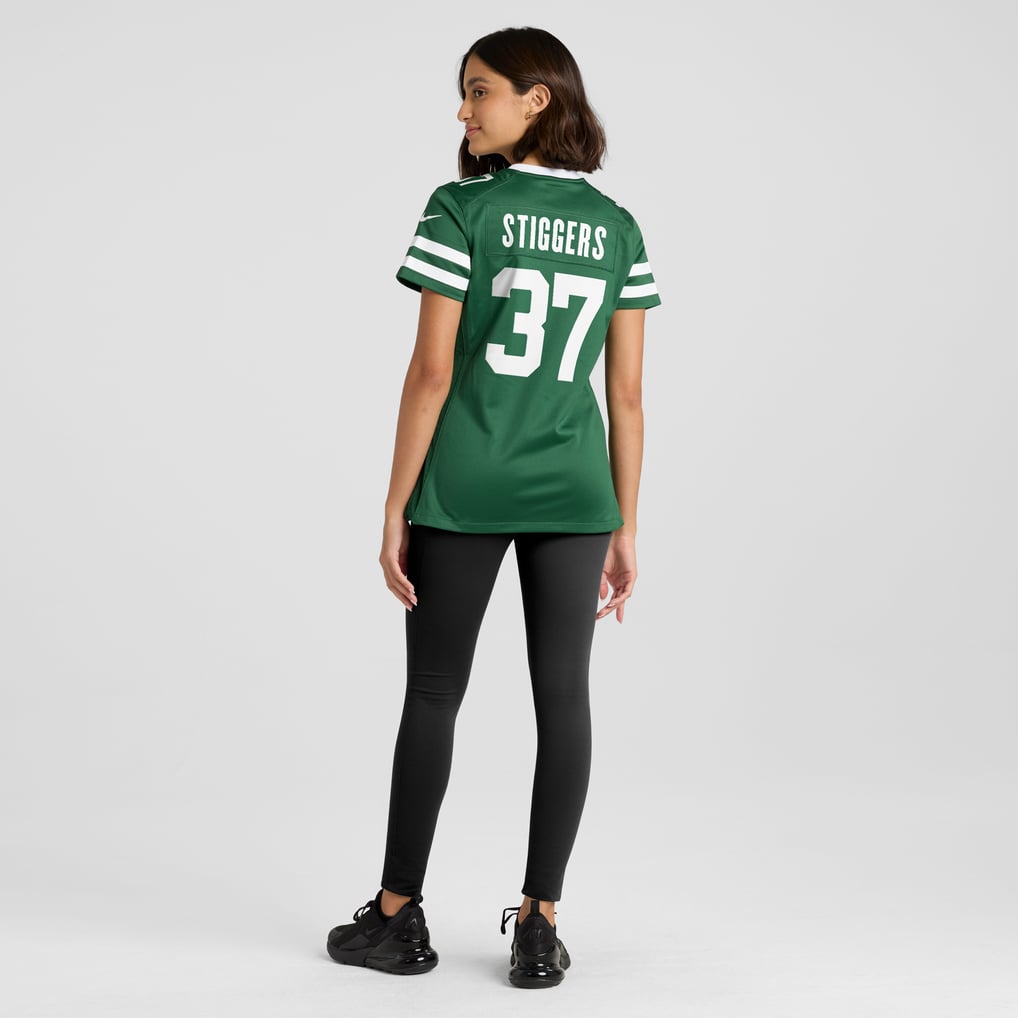Women's New York Jets Qwan'tez Stiggers Nike Legacy Green Game Jersey - Image 6