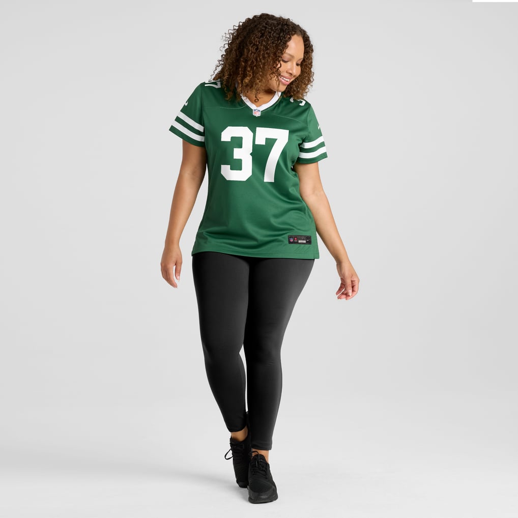 Women's New York Jets Qwan'tez Stiggers Nike Legacy Green Game Jersey - Image 7