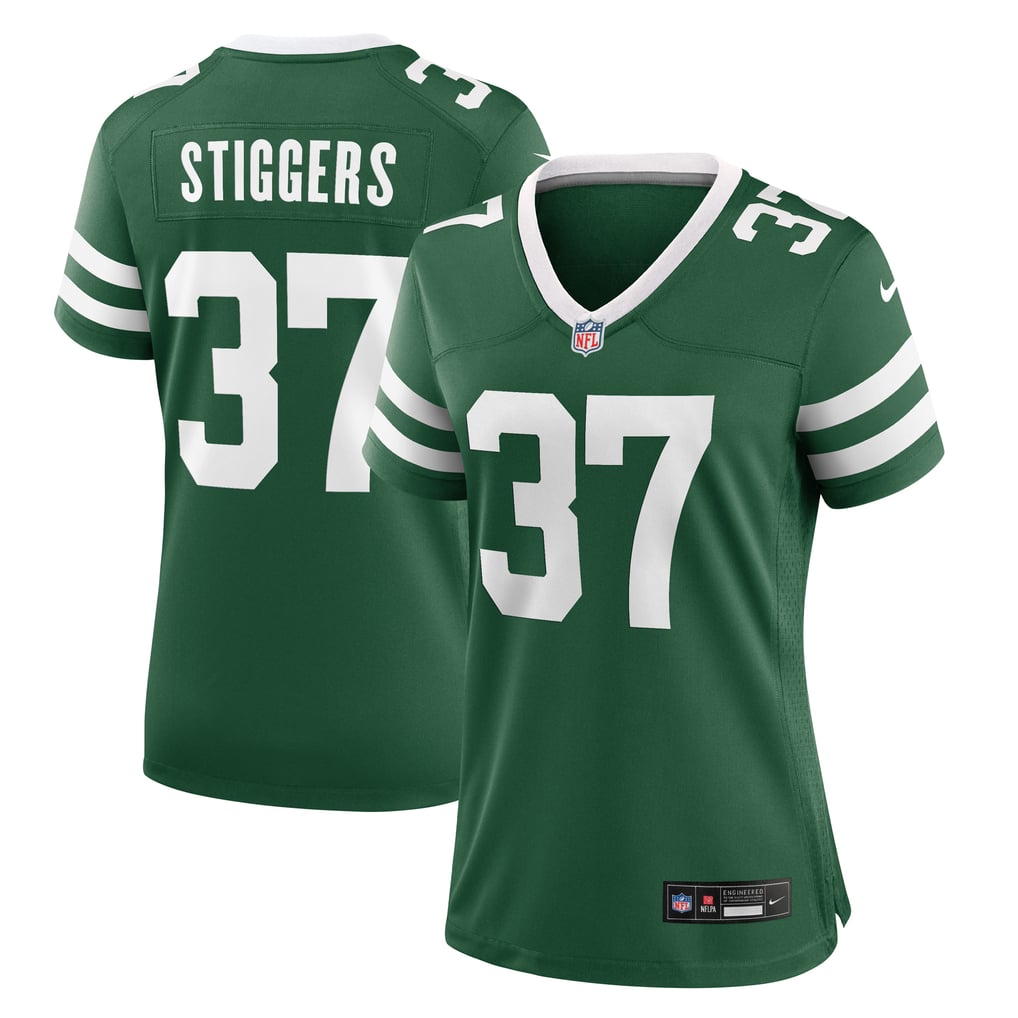 Women's New York Jets Qwan'tez Stiggers Nike Legacy Green Game Jersey - Image 1