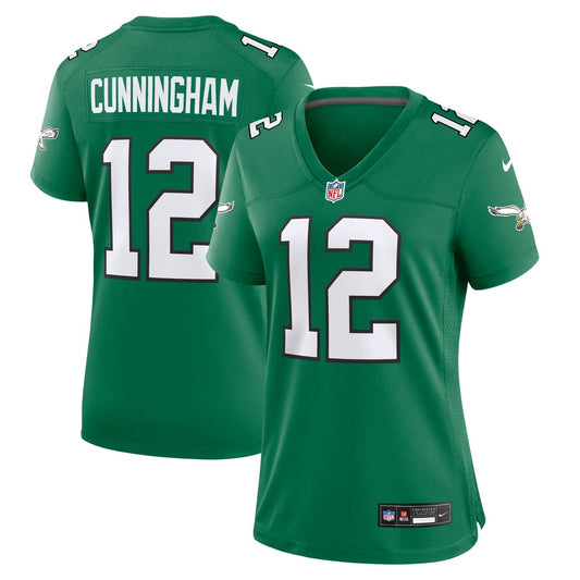 Women's Philadelphia Eagles Randall Cunningham Nike Kelly Green Alternate Game Jersey - Image 1