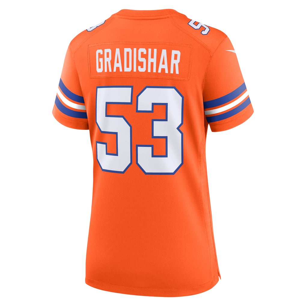 Women's Denver Broncos Randy Gradishar Nike Orange Mile High Collection 1977 Throwback Retired Player Game Jersey - Image 4