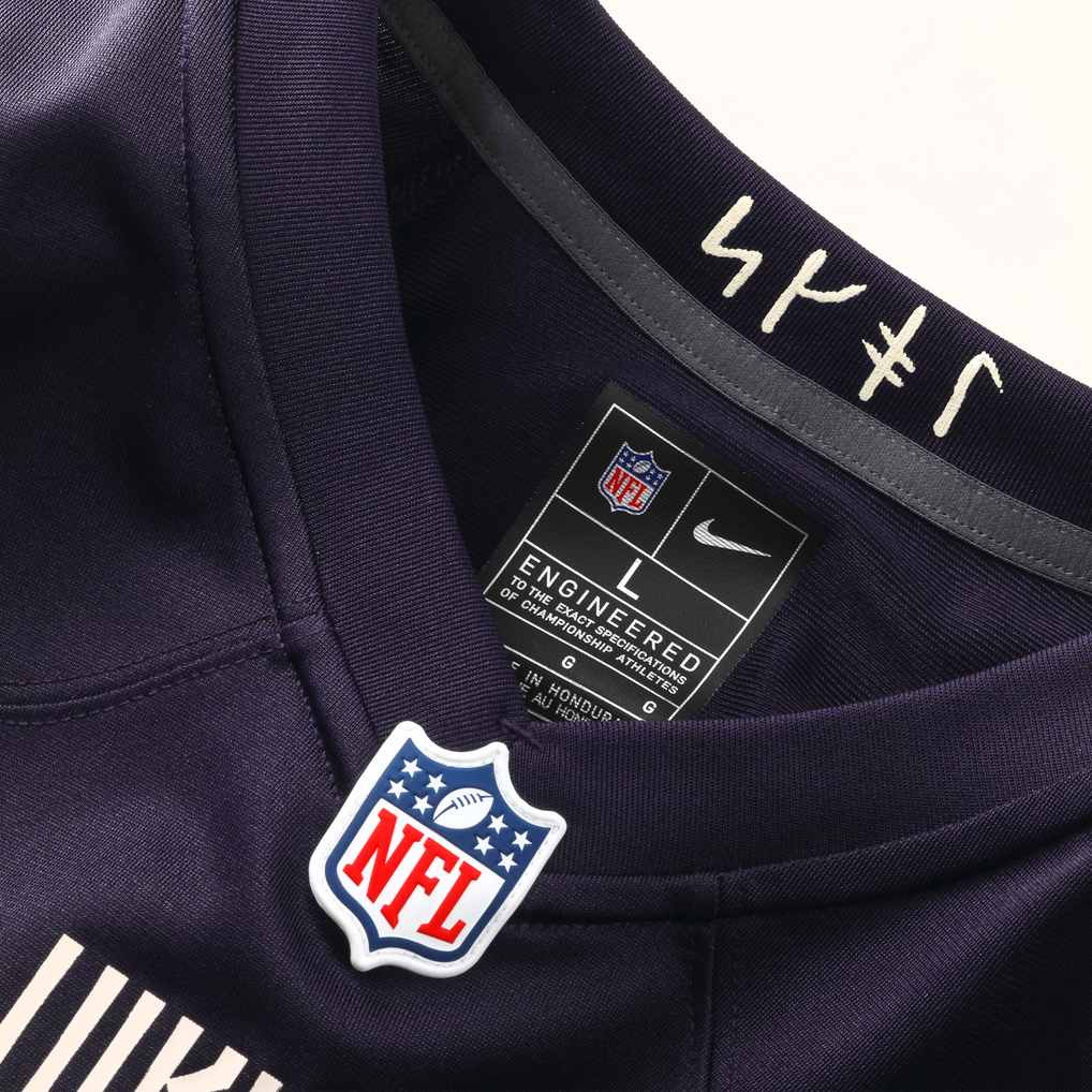Women's Minnesota Vikings Randy Moss Nike Purple 2026 Rivalries Collection Game Jersey - Image 12