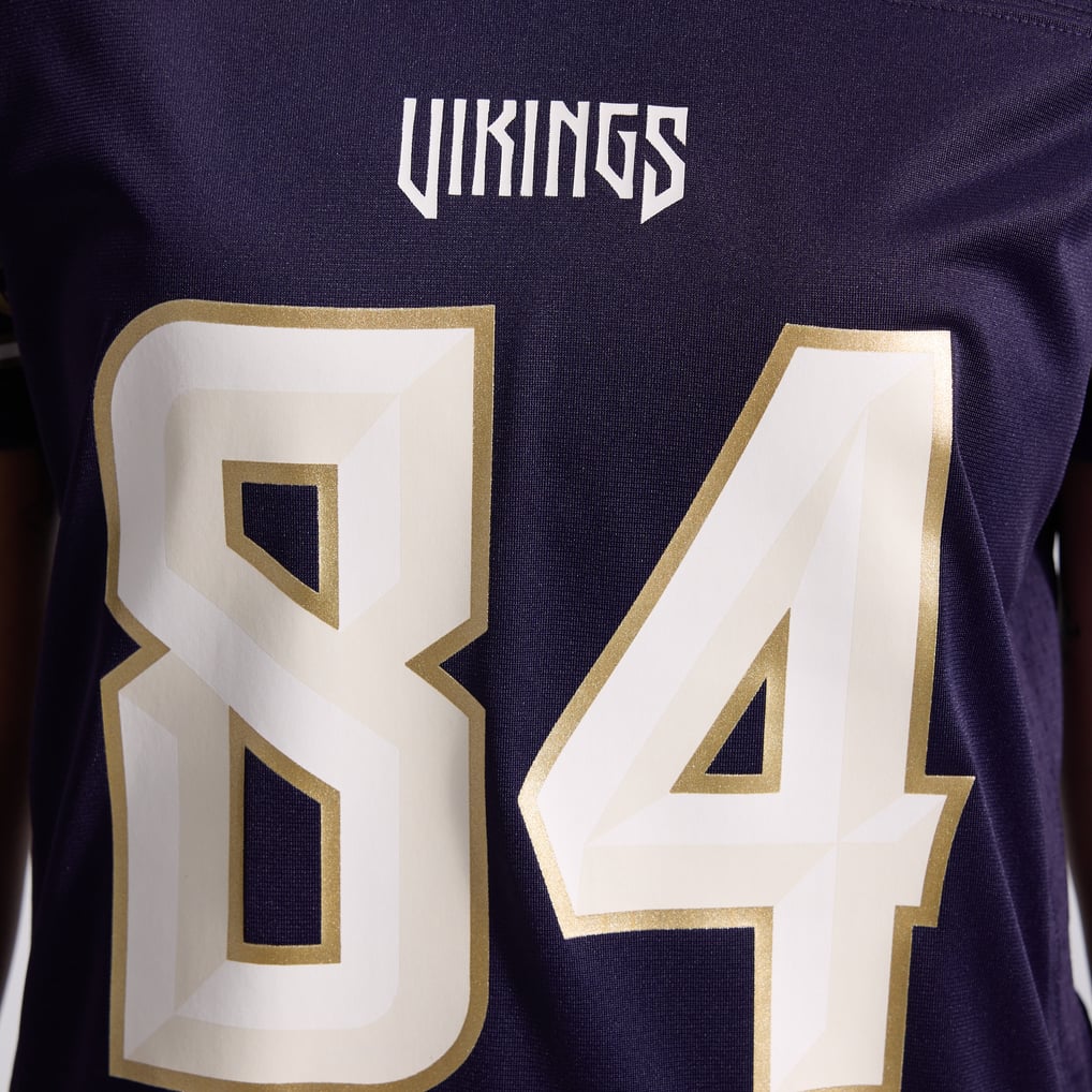 Women's Minnesota Vikings Randy Moss Nike Purple 2026 Rivalries Collection Game Jersey - Image 17