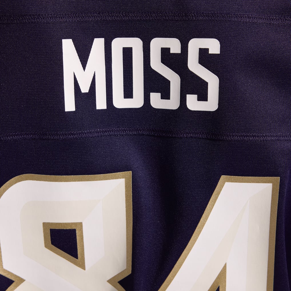 Women's Minnesota Vikings Randy Moss Nike Purple 2026 Rivalries Collection Game Jersey - Image 18