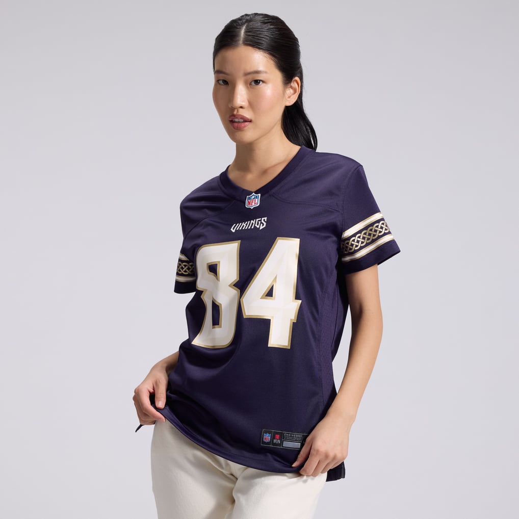 Women's Minnesota Vikings Randy Moss Nike Purple 2026 Rivalries Collection Game Jersey - Image 3