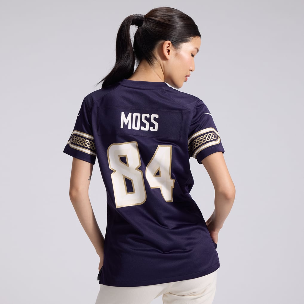 Women's Minnesota Vikings Randy Moss Nike Purple 2026 Rivalries Collection Game Jersey - Image 4