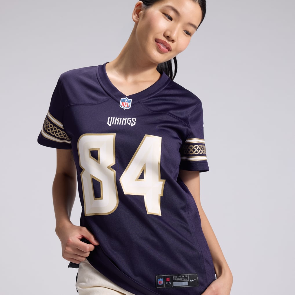 Women's Minnesota Vikings Randy Moss Nike Purple 2026 Rivalries Collection Game Jersey - Image 10