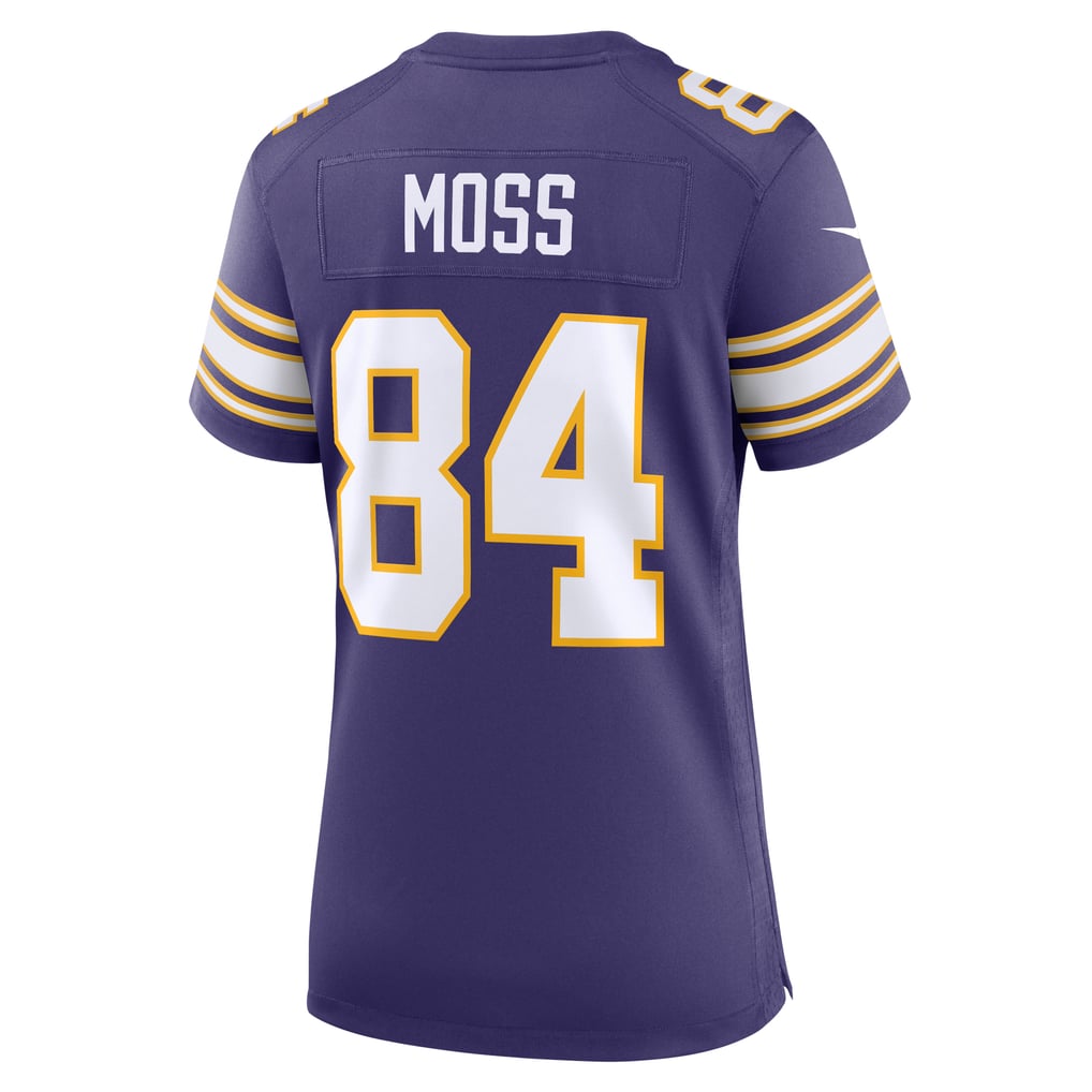 Women's Minnesota Vikings Randy Moss Nike Purple Classic Retired Player Game Jersey - Image 4