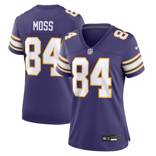 Women's Minnesota Vikings Randy Moss Nike Purple Classic Retired Player Game Jersey - Image 1