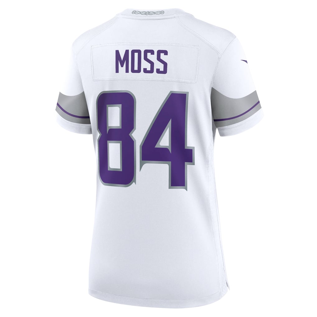 Women's Minnesota Vikings Randy Moss Nike White Alternate Retired Player Game Jersey - Image 4