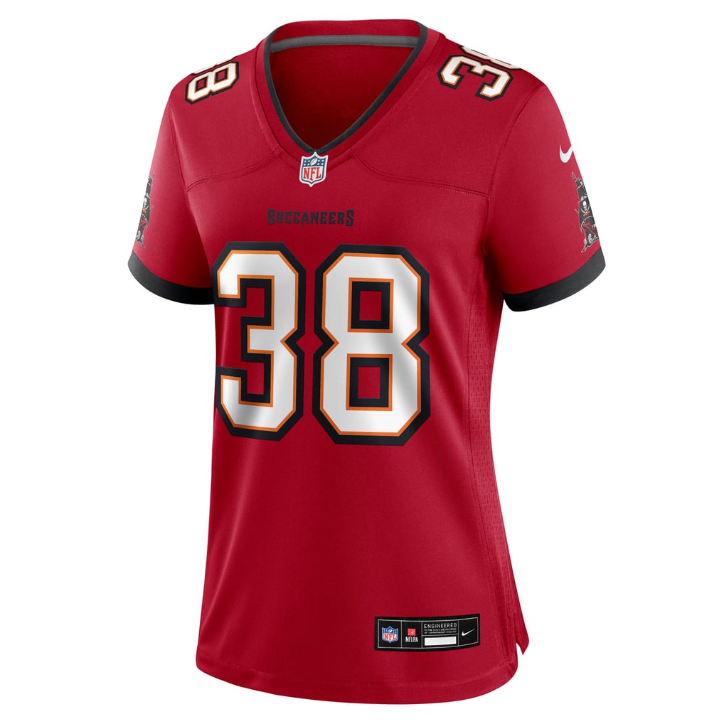 Women's Tampa Bay Buccaneers Rashad Wisdom Nike  Red Team Game Jersey - Image 3