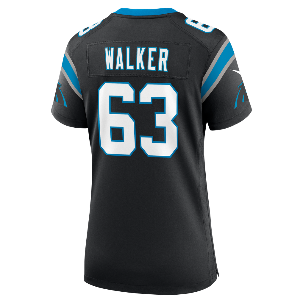 Women's Carolina Panthers Rasheed Walker Nike Black Team Game Jersey - Image 4