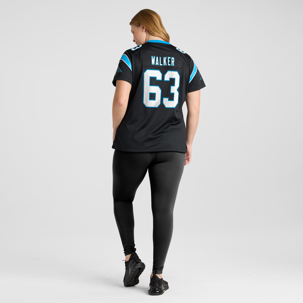 Women's Carolina Panthers Rasheed Walker Nike Black Team Game Jersey - Image 8