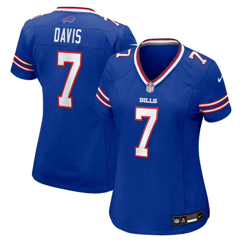 Women's Buffalo Bills Ray Davis Nike  Royal Team Game Jersey - Image 2