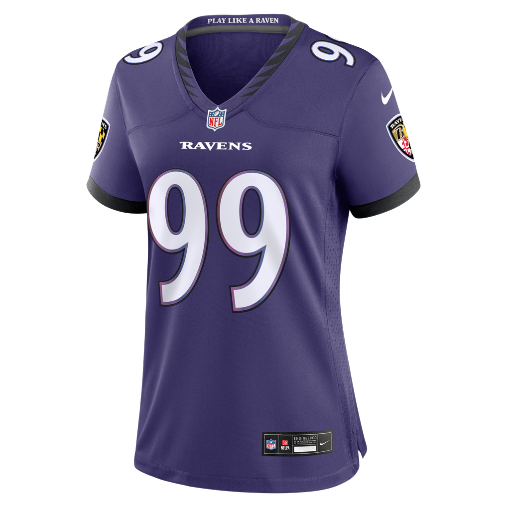 Women's Baltimore Ravens Rayshaun Benny Nike Purple Team Game Jersey
