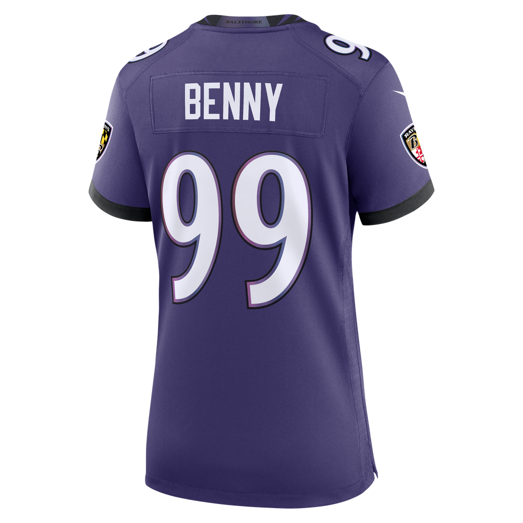 Women's Baltimore Ravens Rayshaun Benny Nike Purple Team Game Jersey