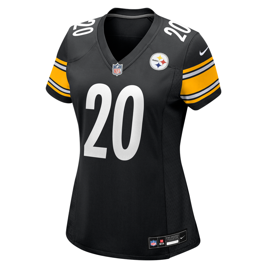 Women's Pittsburgh Steelers Rayshawn Jenkins Nike Black Team Game Jersey - Image 7