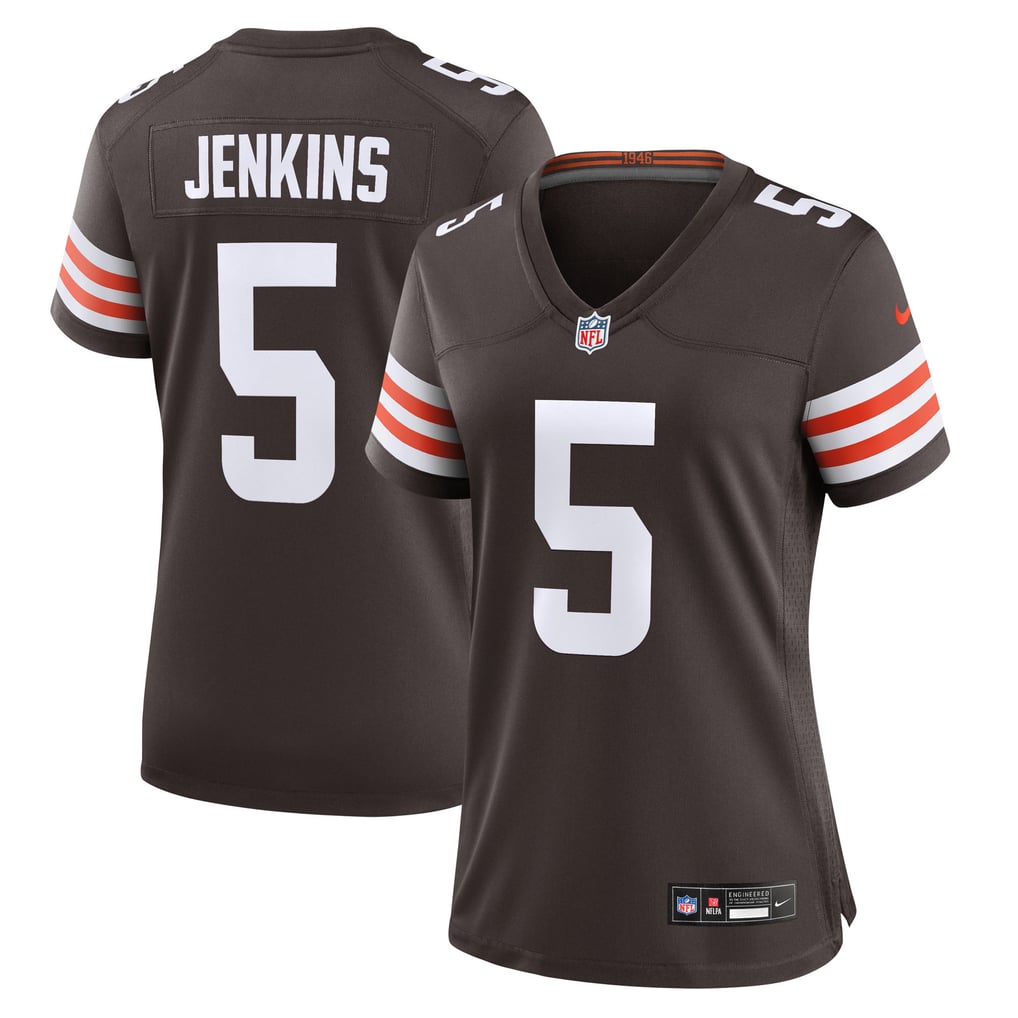 Women's Cleveland Browns Rayshawn Jenkins Nike Brown Team Game Jersey - Image 2