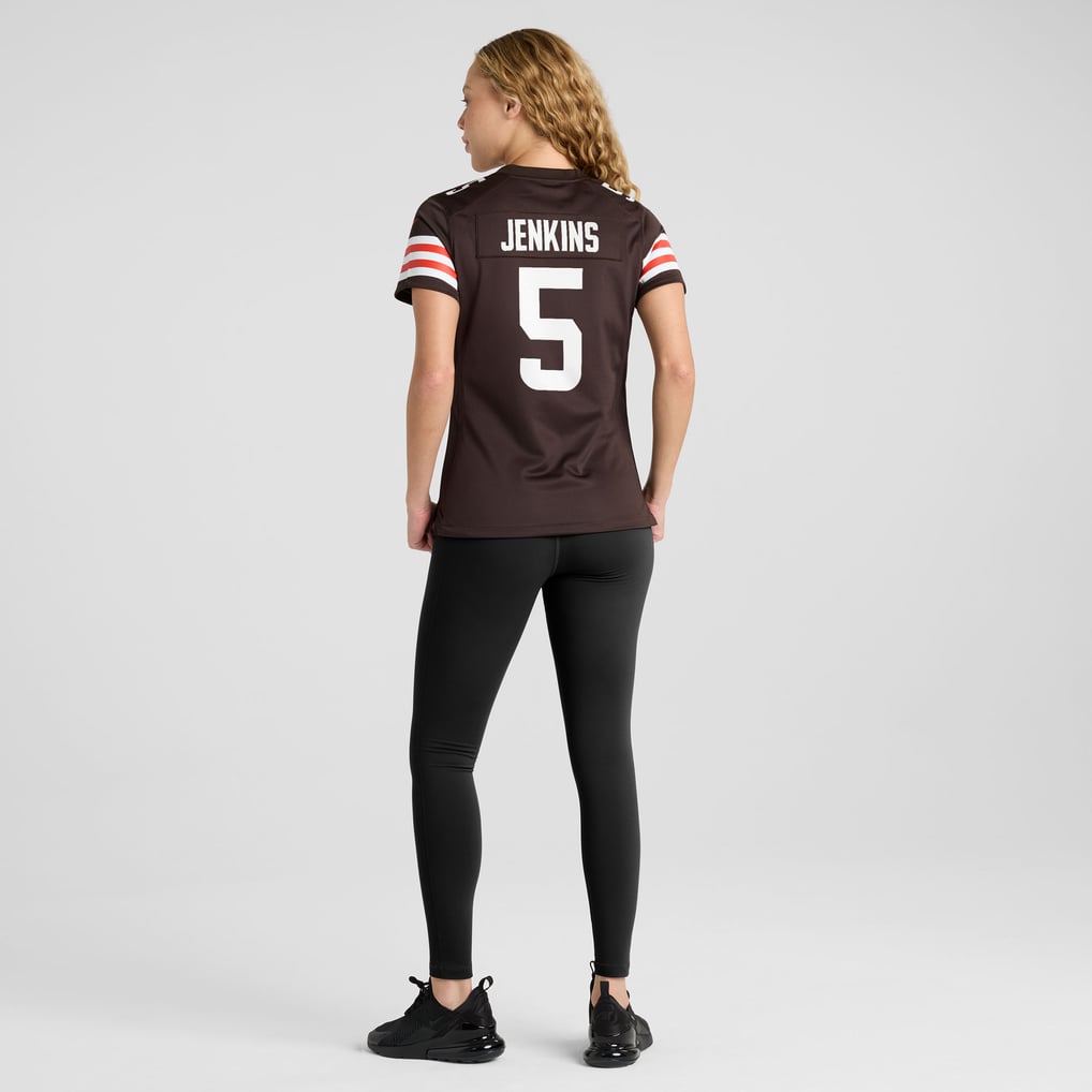Women's Cleveland Browns Rayshawn Jenkins Nike Brown Team Game Jersey - Image 6