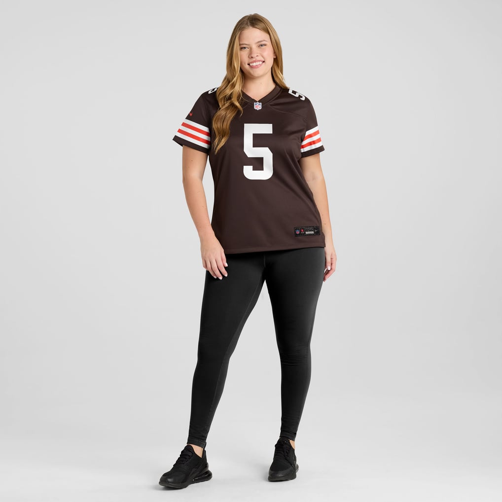 Women's Cleveland Browns Rayshawn Jenkins Nike Brown Team Game Jersey - Image 7